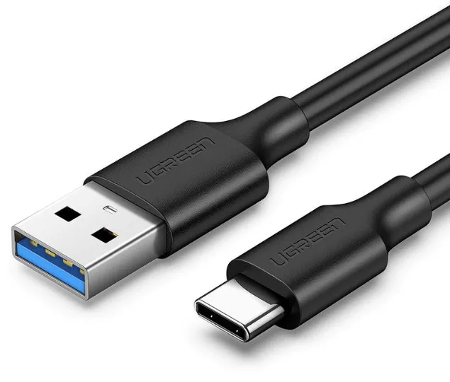 Cablu Ugreen USB Type-C 5V 3A negru 1 metru încărcare rapidă