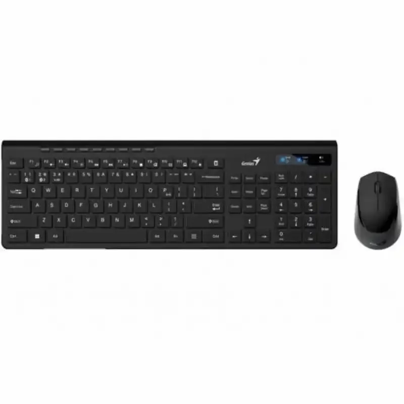 Set tastatură și maus wireless Genius SlimStar 8230 negru cu Bluetooth 5.3