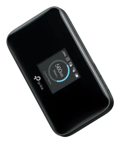 Router mobil TP-Link M7750 4G LTE cu ecran LCD și baterie reîncărcabilă