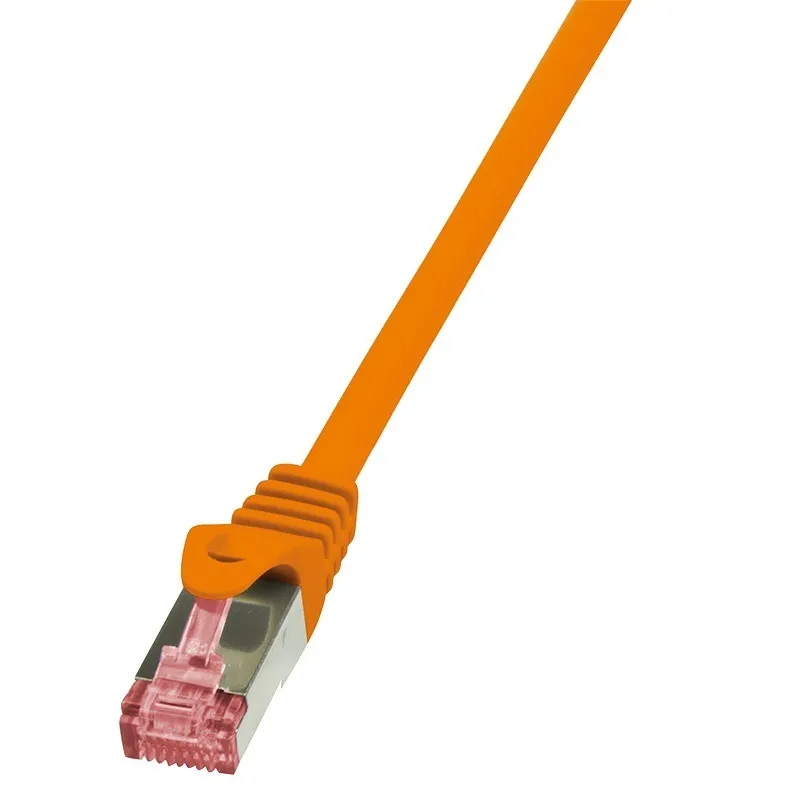 Cablu Patch Cord S/FTP Cat6 Logilink 0.5 metri portocaliu dublu ecranat
