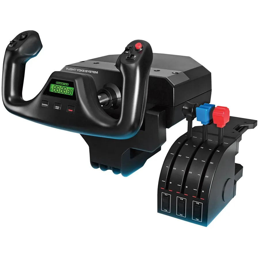 Joystick Logitech G Saitek PRO Flight Yoke pentru simulatoare zbor