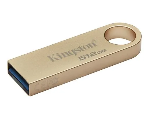 Stick USB Kingston DataTraveler SE9 G3 512GB cu carcasă metalică auriu