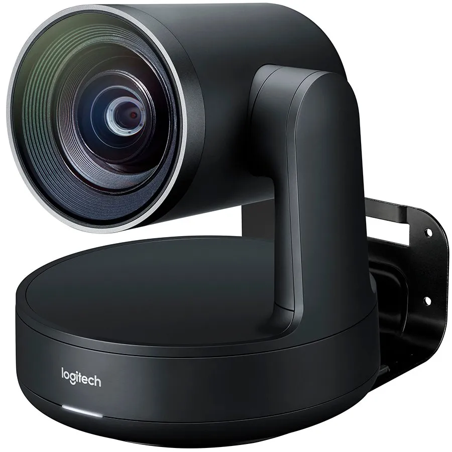 Kit conferință Logitech 4K negru cu cameră și microfoane