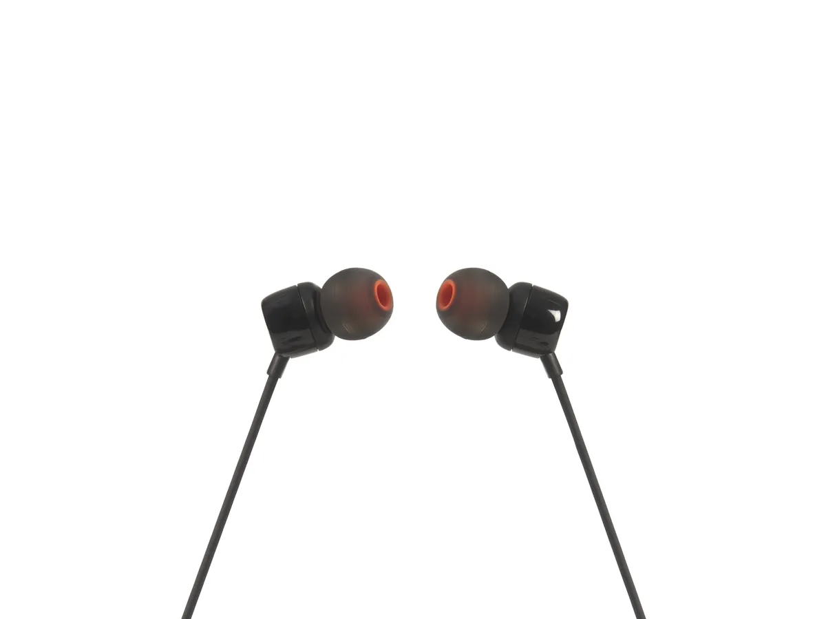 Căști JBL T110 Black cu conector 3.5mm și microfon integrat