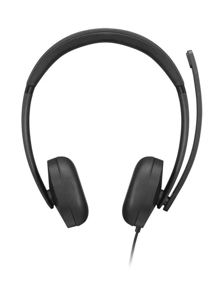 Cască VoIP Lenovo cu fir și microfon flexibil pentru apeluri profesionale