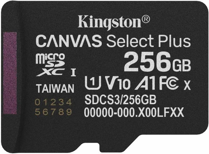 Cartă memorie MicroSDXC Kingston SelectPlus 256GB