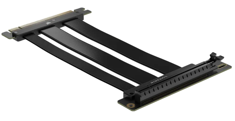 Cablu riser PCIe 5.0 x16 Corsair Premium 175mm pentru plăci video