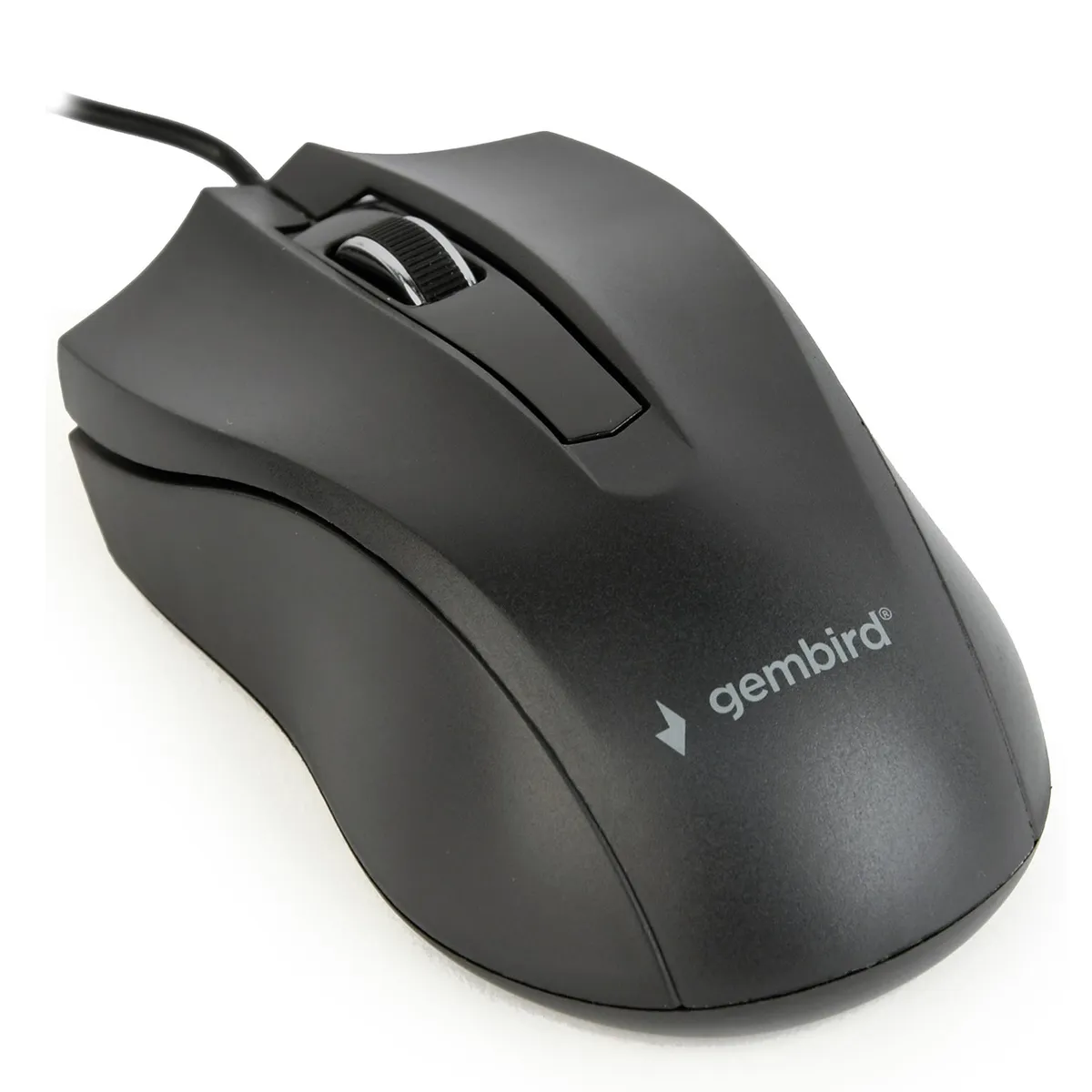 Maus Gembird MUS-3B-01 negru cu fir USB și senzor optic