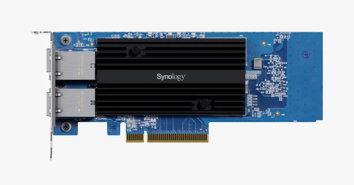 Adaptor Synology E10G30-T2 cu două porturi 10GbE