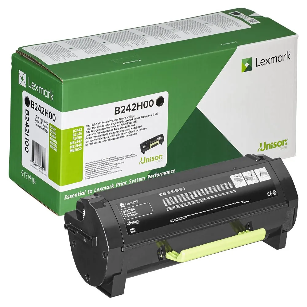 Toner original Lexmark B242H00 negru pentru imprimante