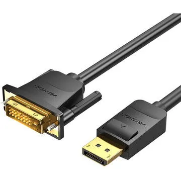 Cablu video Vention DisplayPort la DVI-D negru 2 metri