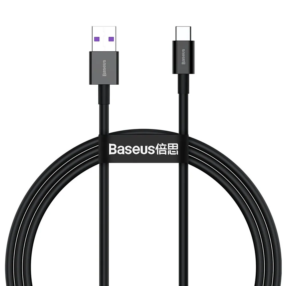 CABLU alimentare si date Baseus Superior, Fast Charging Data Cable pt. smartphone, USB la USB Type-C 66W, 1m, negru "CATYS-01" (timbru verde 0.08 lei) - 6953156205499