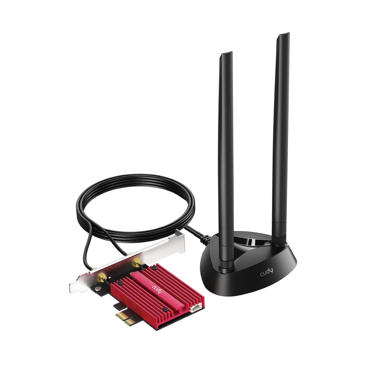 Adaptor Wi-Fi 7 PCI Express Cudy BE9300 negru