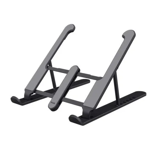 Suport laptop pliabil Trust Primo negru, design compact și ergonomic