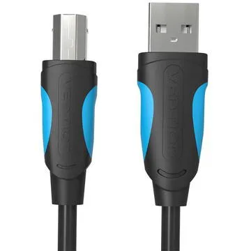 Cablu USB A la USB B Vention 3m negru pentru imprimanta