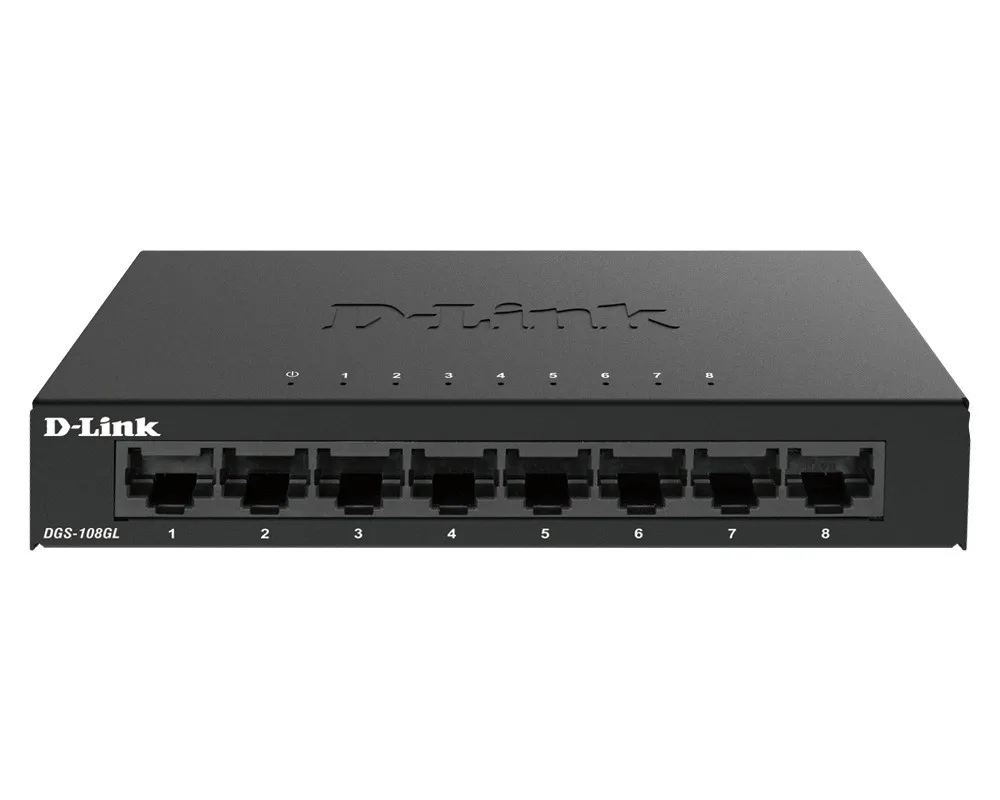 Switch D-Link 8 porturi Gigabit carcasă metalică DGS-108GL