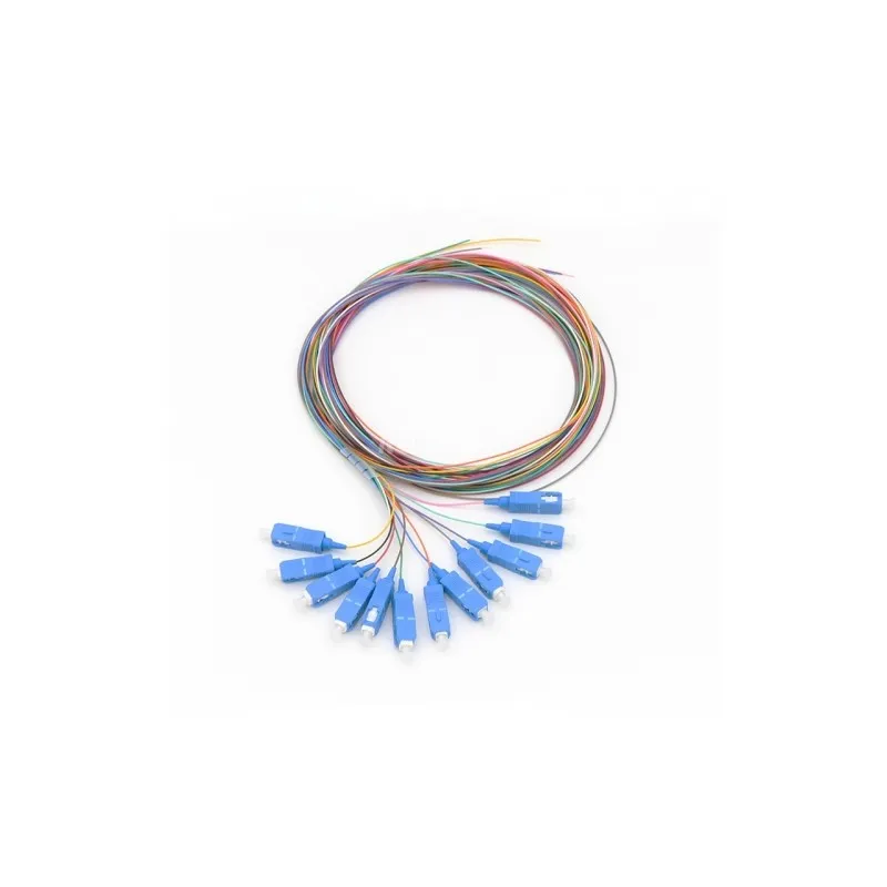 Set 12 pigtail fibră optică SC/PC colorat 1,5m OS2