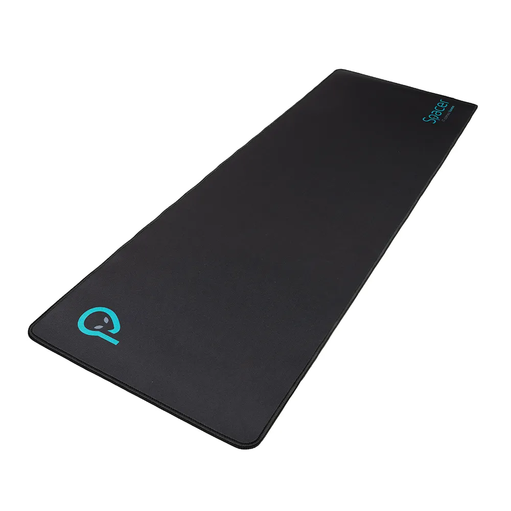 Mousepad gaming SPACER negru 900x300mm cu suprafață textilă