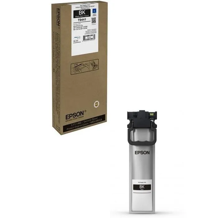Cartus Cerneala Original Epson Black, T94414, pentru WF-C5210|C5290|C5710|C5790, , (timbru verde 0.15 lei), "C13T944140"(RAPO)