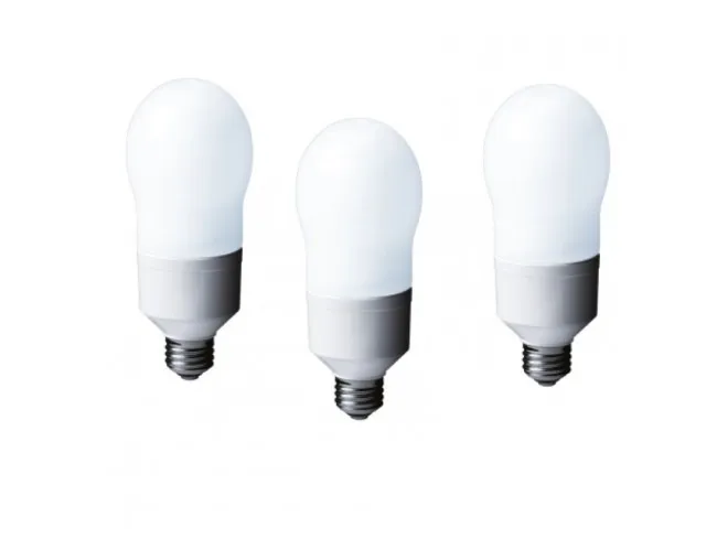 Set 3 becuri fluorescente Panasonic E27 24W lumină caldă