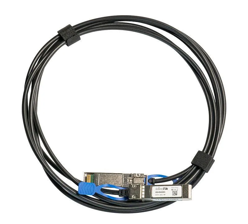 Cablu interconexiune directă Mikrotik SFP 1m negru profesional