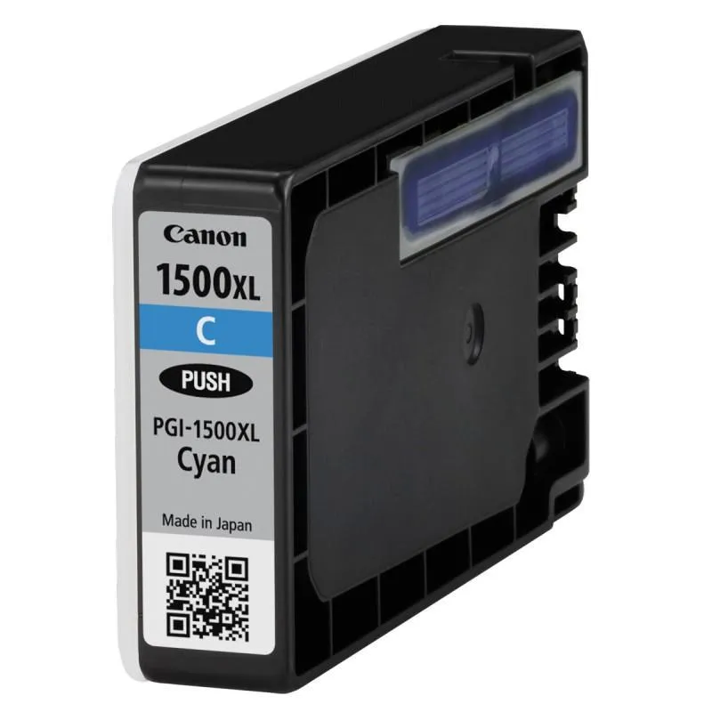 Cartus cerneală original Canon cyan PGI-1500XLC pentru imprimanta Maxify