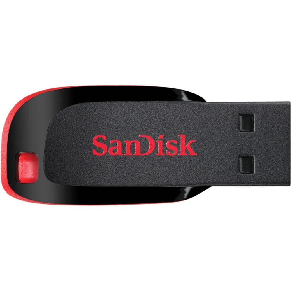 Stick USB SanDisk 64GB negru carcasă plastic