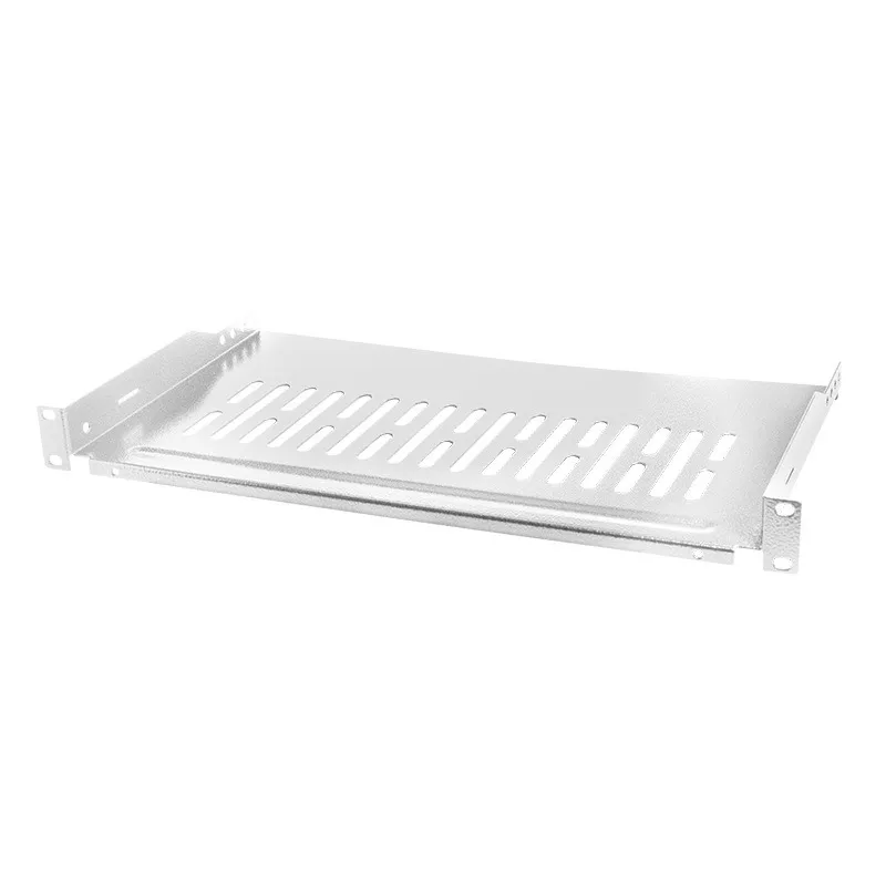 Raft fix Logilink 1U gri pentru rack 19 inci cu vopsea antistatic