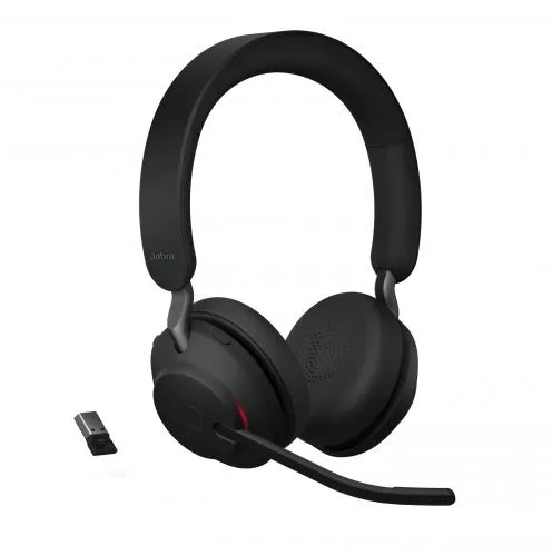 Căști Jabra Evolve2 65 stereo negre cu microfon
