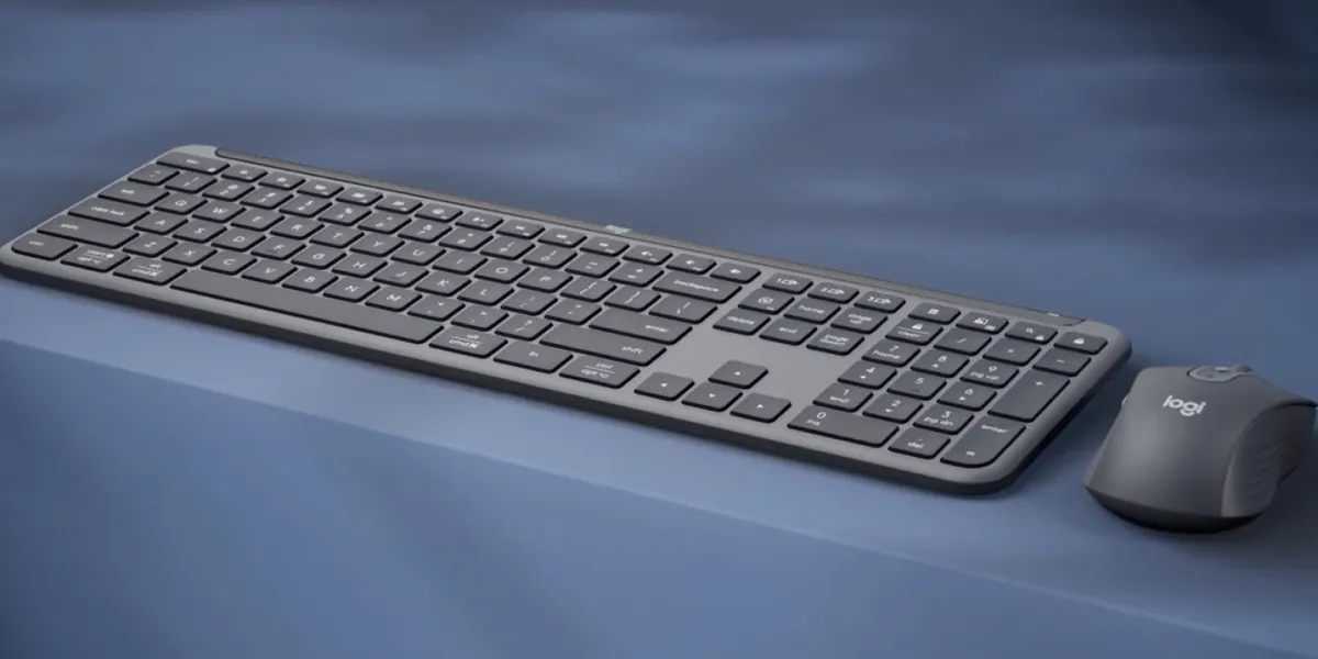 Set Logitech MK950 tastatură și maus wireless gri grafit design slim