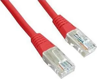 Cablu Patch Cord UTP Cat5e Gembird roșu 0,5 metri