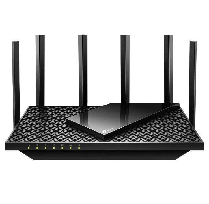 Router TP-Link Archer AX72 Pro negru cu 6 antene externe