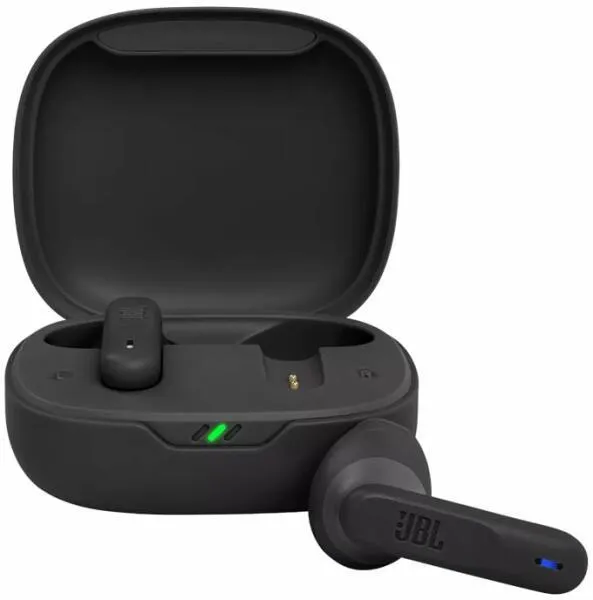 Căști JBL Wave 300TWS Bluetooth wireless negre cu carcasă de încărcare