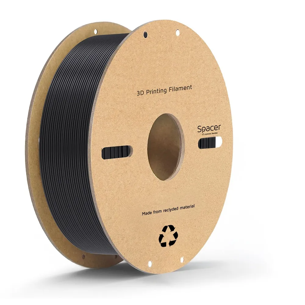 Bobină filament PETG negru 1Kg diametru 1.75mm pentru imprimantă 3D