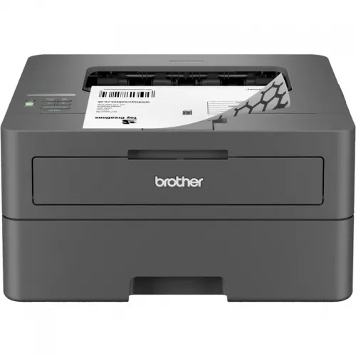 Imprimantă laser monocrom Brother L2442DW pentru birou, color negru și gri