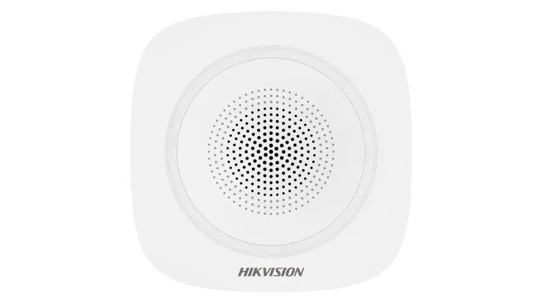 Sirenă interior wireless Hikvision 868MHz roșu pentru sistem de securitate