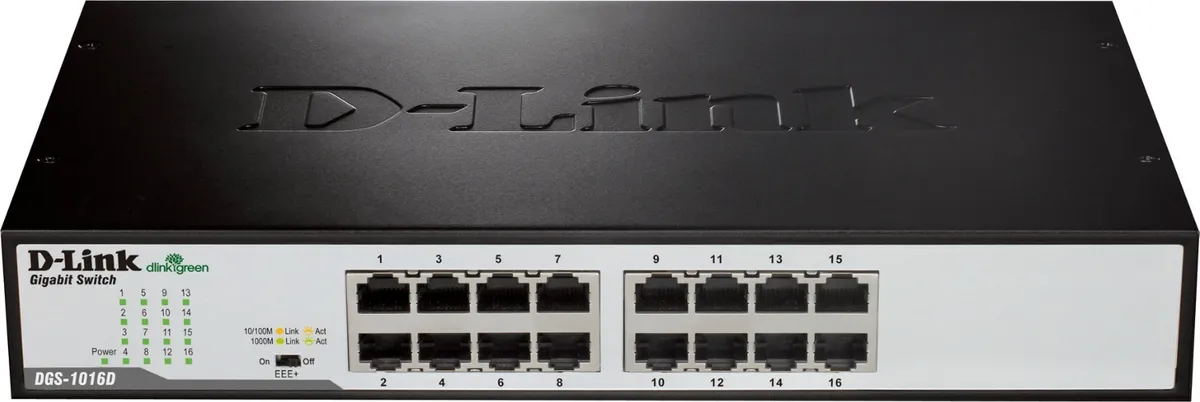 Switch D-Link 16 porturi Gigabit carcasă metalică DGS-1016D
