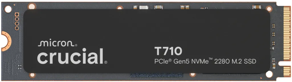 SSD Crucial T710 1TB PCIe 5.0 M.2 2280 - vedere frontală