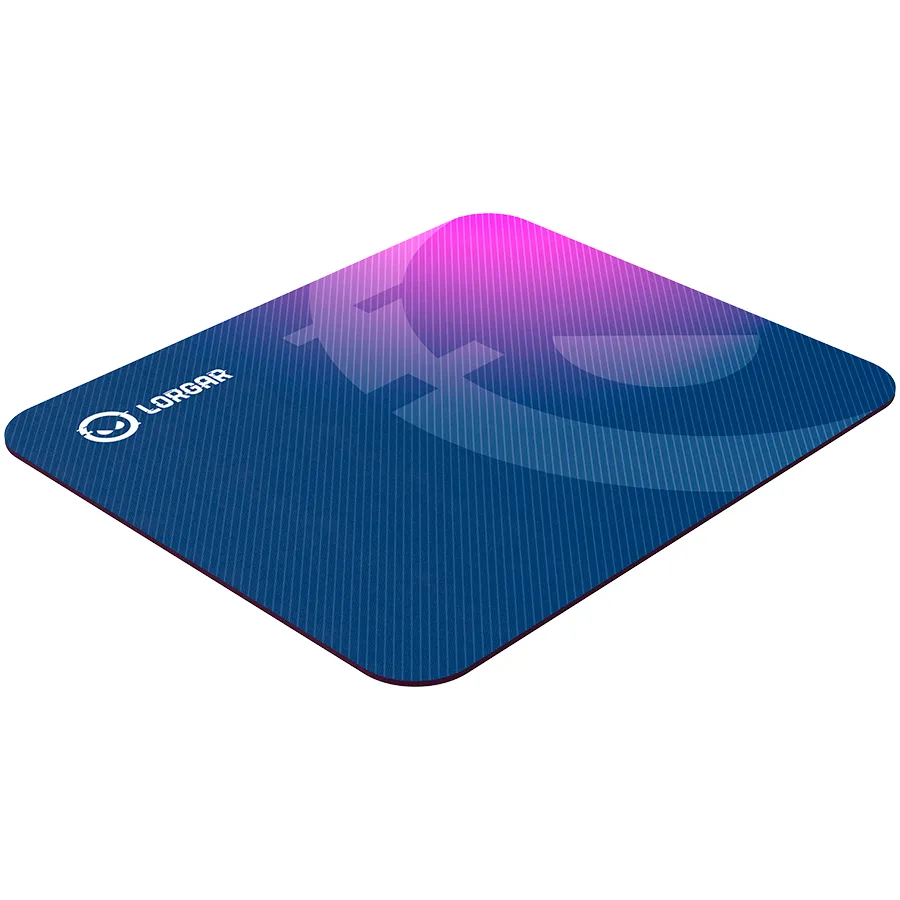 Mousepad gaming Lorgar Main 133 cu suprafață purpurie și bază anti-alunecare
