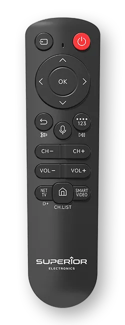 Telecomandă universală Superior Bluetooth negru cu comenzi vocale