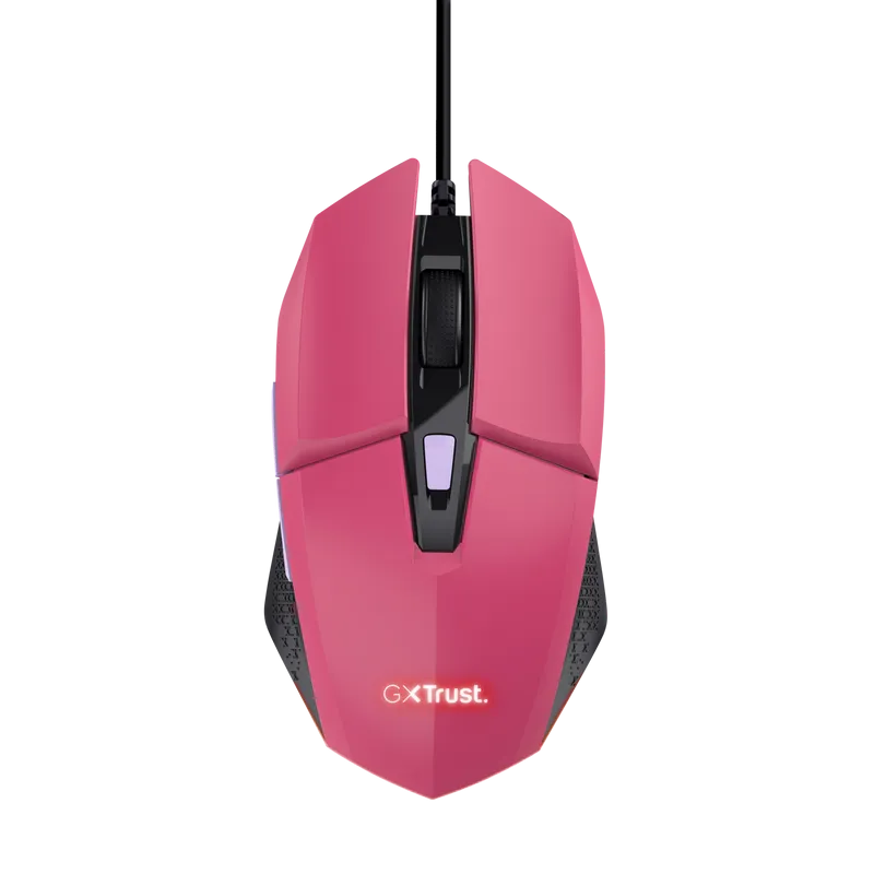 Mouse gaming Trust GXT109P FELOX roz cu senzor 6400 DPI