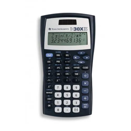 Calculator științific Texas Instruments TI-30XS II cu ecran clar și butoane funcționale