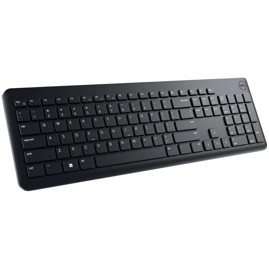 Tastatură wireless Dell KB500 neagră cu design ergonomic