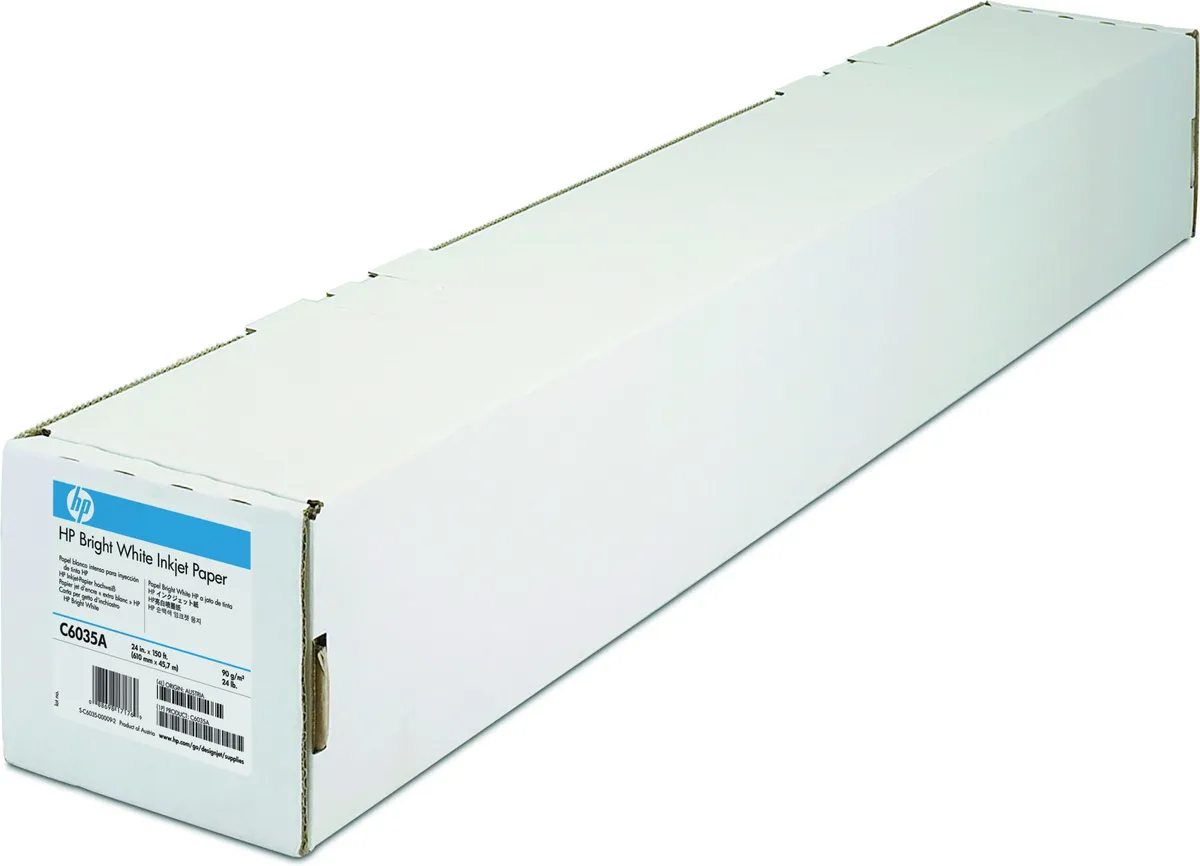Rola hârtie inkjet HP Bright White 90 g/m² 45,7 m