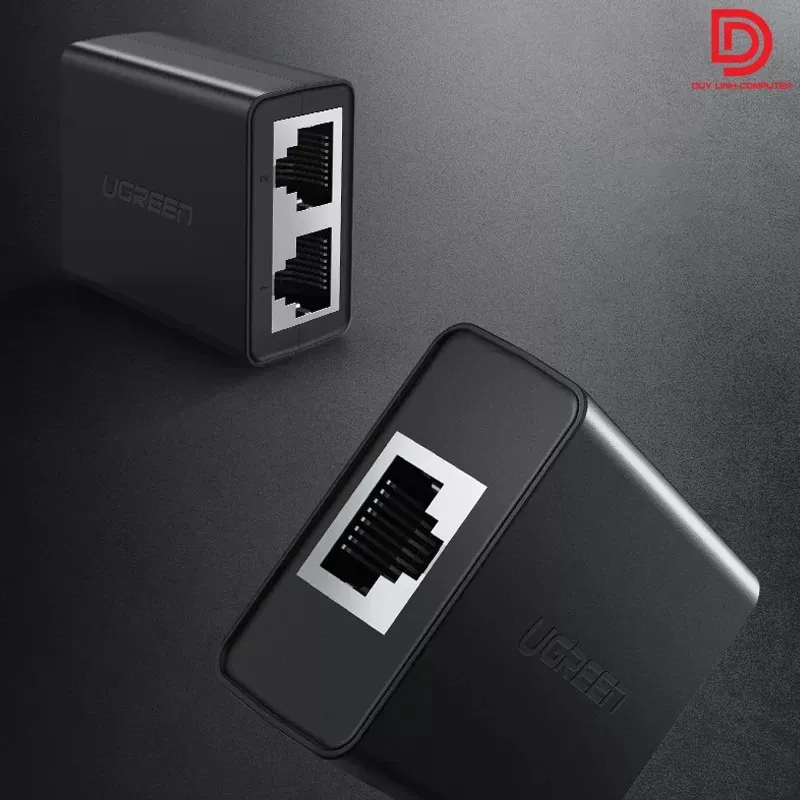Splitter RJ-45 Ugreen CM210 negru, adaptor 1x2 pentru cablu UTP Cat5