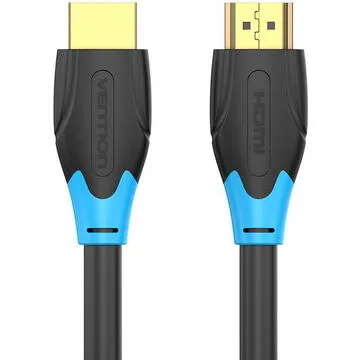 Cablu HDMI 2m Vention negru cu conectori auriți