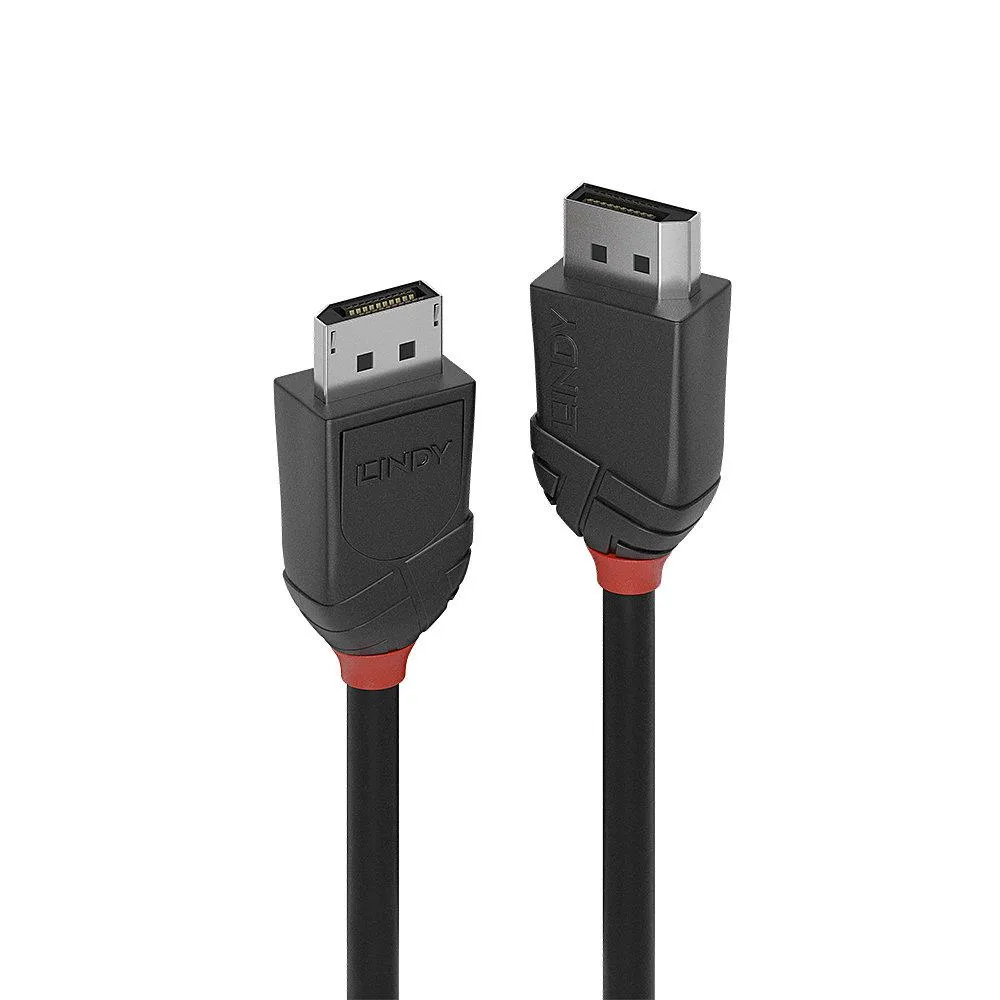 Cablu DisplayPort 1.2 Lindy negru 2 metri pentru monitor
