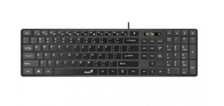 Tastatura Genius SlimStar 126 USB cu 104 taste design slim negru
