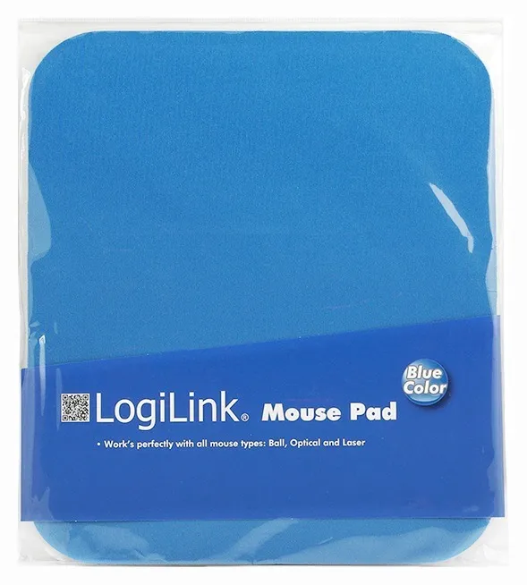 Mousepad Logilink albastru nylon 250x220mm cu bază antiderapantă
