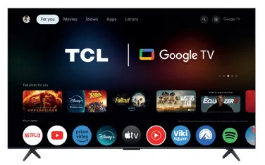 Smart TV TCL 55C61K 4K UHD HDR 139cm cu stand și telecomandă